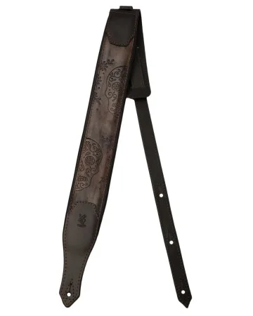 Minotaur Guitar Straps|Our Products|NEW ORLEANS SKULL Dark Gray