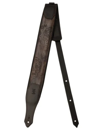 Minotaur Guitar Straps|Our Products|NEW ORLEANS SKULL Dark Gray