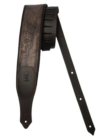 Minotaur Guitar Straps|Our Products|NEW ORLEANS SKULL Dark Gray