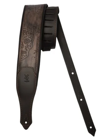 Minotaur Guitar Straps|Our Products|NEW ORLEANS SKULL Dark Gray