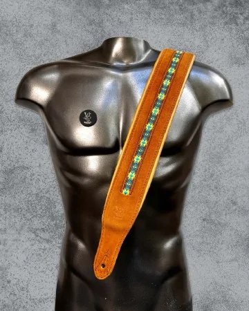 Minotaur Guitar Straps|Our Products|DELUXE BICOLOUR Brown-Black