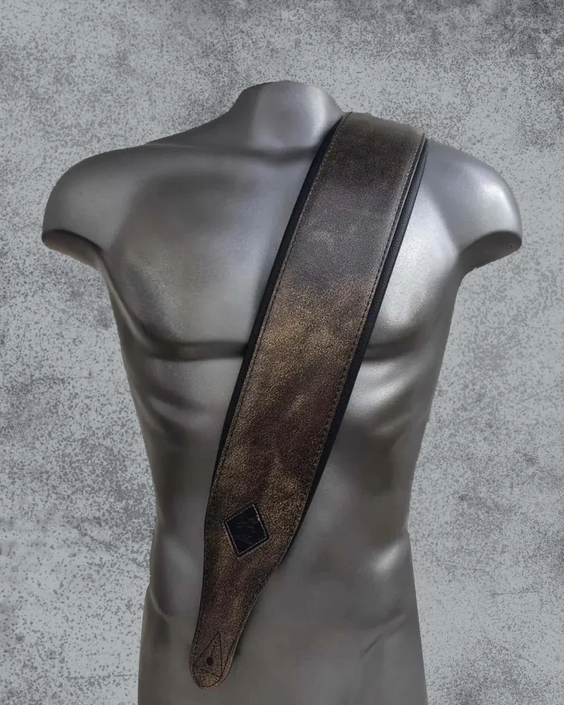 Minotaur Guitar Straps|Our Products|USED LOOK Wide Bass Brown