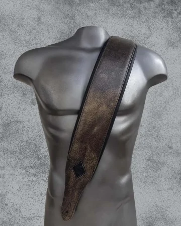Minotaur Guitar Straps|Our Products|USED LOOK Wide Bass Brown