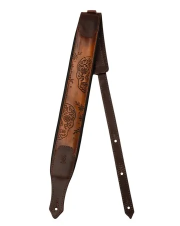 Minotaur Guitar Straps|Our Products|NEW ORLEANS SKULL Brown