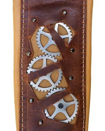 Minotaur Guitar Straps|Our Products|STEAM PUNK Wide Bass Brown
