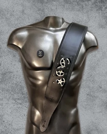 Minotaur Guitar Straps|Our Products|STEAM PUNK Black Wide Bass