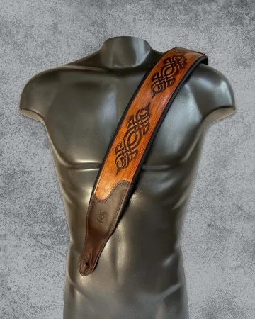 Minotaur Guitar Straps|Our Products|DELUXE BICOLOUR Brown-Black