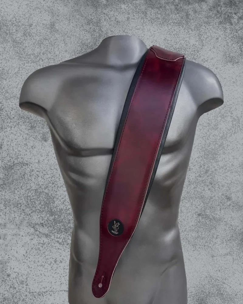 Minotaur Guitar Straps|Our Products|CLASSIC Wide Bass Bordeaux