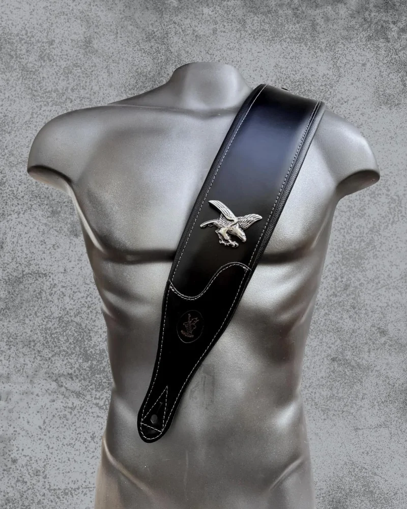 Minotaur Guitar Straps|Our Products|AMERICAN EAGLE Wide Bass Black