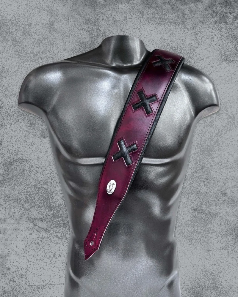 Minotaur Guitar Straps|Our Products|COAT OF ARMS Red