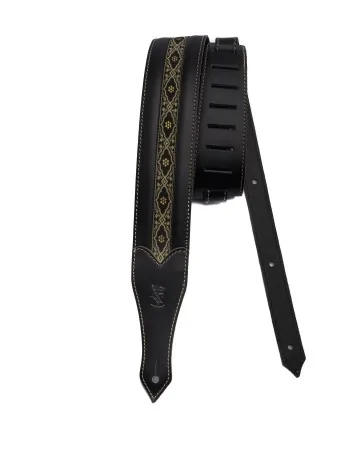 Minotaur Guitar Straps|Our Products|GOLDEN PATTERN Black