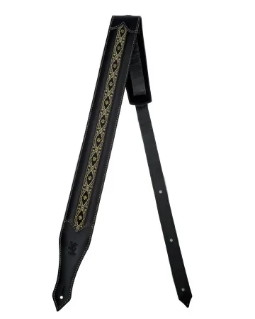 Minotaur Guitar Straps|Our Products|GOLDEN PATTERN Black