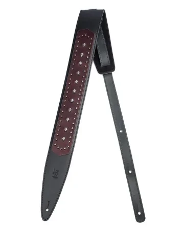 SKULLS AND RIVETS black-bordeaux