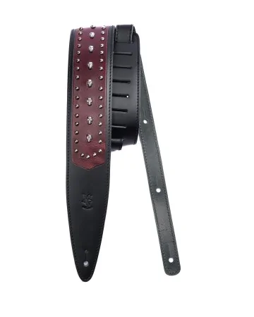SKULLS AND RIVETS black-bordeaux