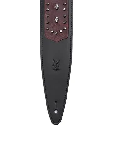 SKULLS AND RIVETS black-bordeaux