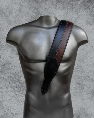 Minotaur Guitar Straps|Our Products|DELUXE BICOLOUR Brown-Black