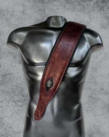 Minotaur Guitar Straps|Our Products|VEGAN DELUXE Wide Bass Brown