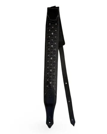 Minotaur Guitar Straps|Our Products|CHESSBOARD SKULL Black