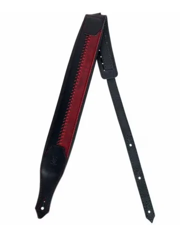 Minotaur Guitar Straps|Our Products|DELUXE BICOLOUR Red-Black