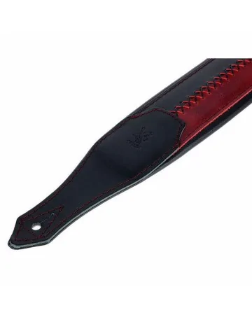 Minotaur Guitar Straps|Our Products|DELUXE BICOLOUR Red-Black
