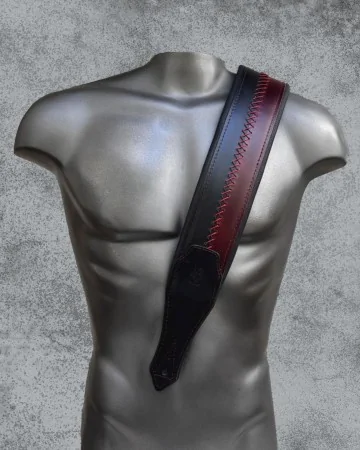 Minotaur Guitar Straps|Our Products|DELUXE BICOLOUR Red-Black