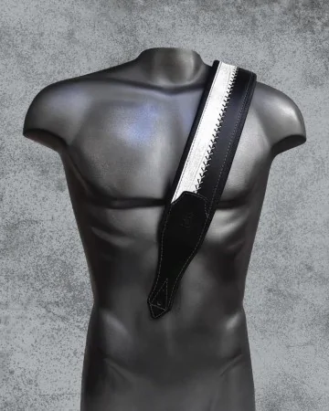 Minotaur Guitar Straps|Our Products|DELUXE BICOLOUR White-Black