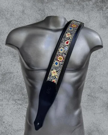 Minotaur Guitar Straps|Our Products|DELUXE BICOLOUR White-Black