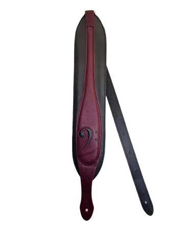 Minotaur Guitar Straps|Our Products|F CLEF Wide Bass Bordeaux