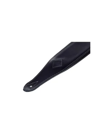 Wide Bass Leather Padded Black