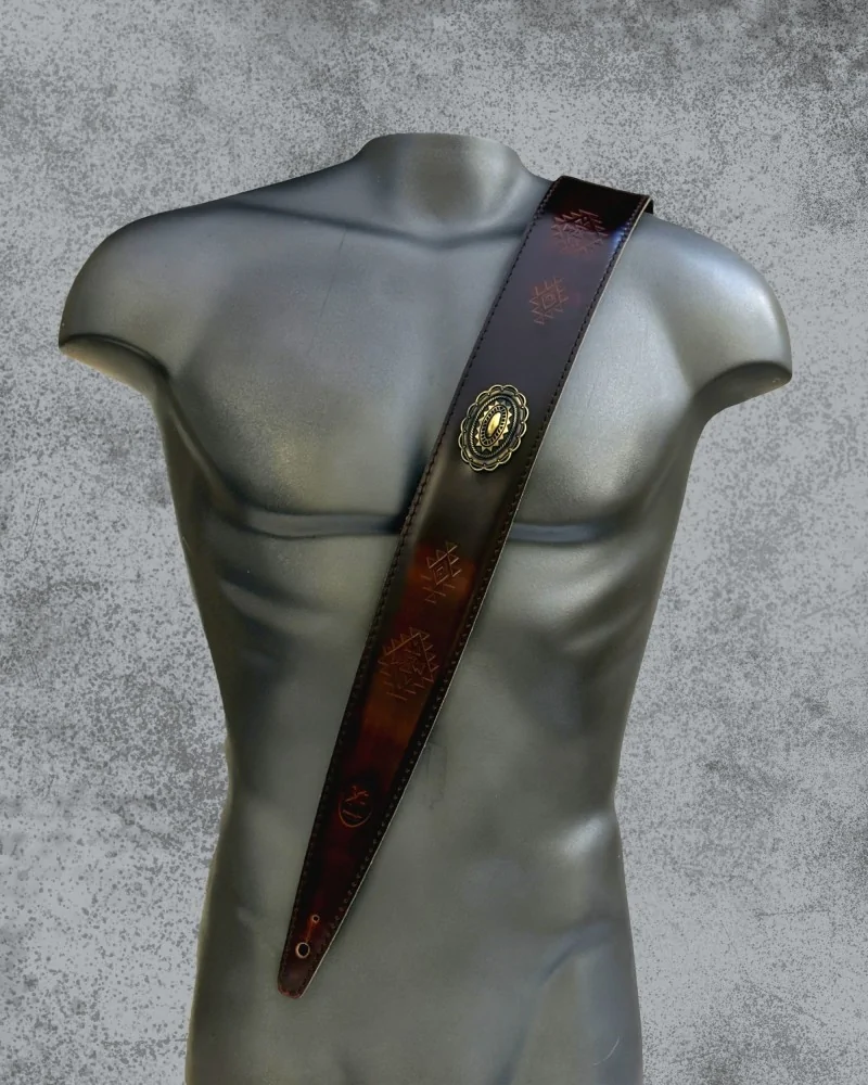 Minotaur Guitar Straps|Our Products|TRIBAL KNOT Brown