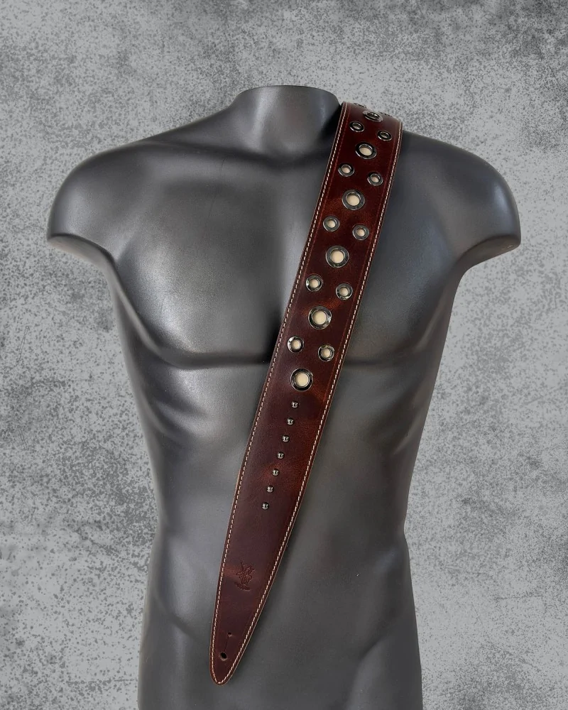 Minotaur Guitar Straps|Our Products|STUDS Guitar & Bass Brown X Beige