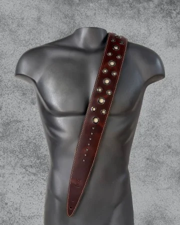 Minotaur Guitar Straps|Our Products|STUDS Guitar & Bass Brown X Beige