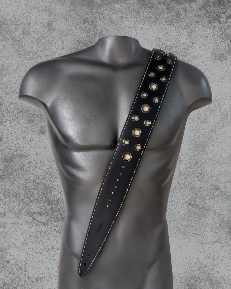 Minotaur Guitar Straps|Our Products|STUDS Guitar & Bass Black X Beige