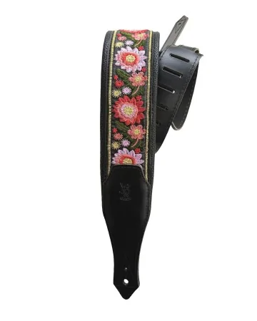 Minotaur Guitar Straps|Our Products|FLORAL Guitar & Bass Black