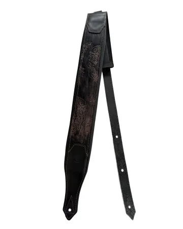 Minotaur Guitar Straps|Our Products|NEW ORLEANS SKULL Dark Grey / Black