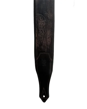 Minotaur Guitar Straps|Our Products|NEW ORLEANS SKULL Dark Grey / Black