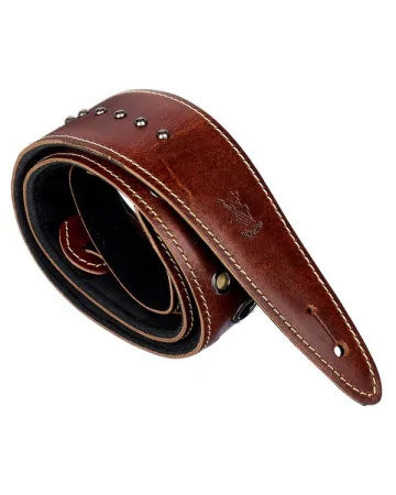 Minotaur Guitar Straps|Our Products|STUDS Guitar & Bass Brown X Beige
