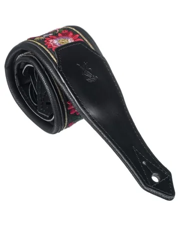 Minotaur Guitar Straps|Our Products|FLORAL Guitar & Bass Black
