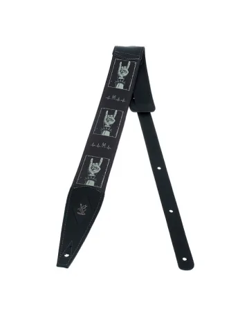 Minotaur Guitar Straps|Our Products|METAL HORNS Guitar & Bass Black X White
