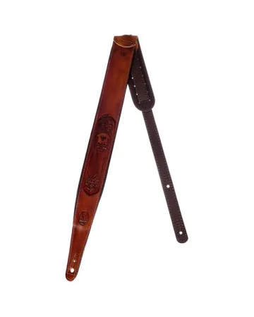 Minotaur Guitar Straps|Our Products|TRIBAL ENGRAVINGS I Guitar & Bass Brown