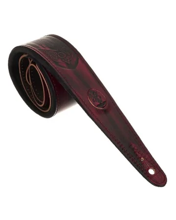 Minotaur Guitar Straps|Our Products|TRIBAL ENGRAVINGS I Guitar & Bass Bordeaux