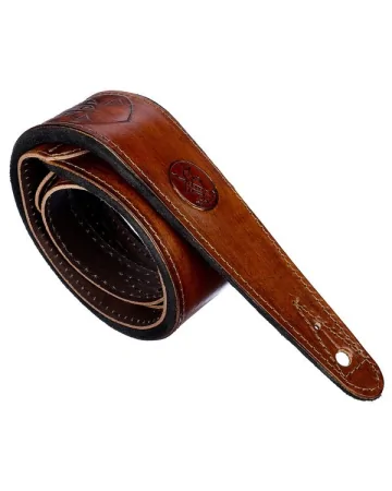Minotaur Guitar Straps|Our Products|TRIBAL ENGRAVINGS II Guitar & Bass Brown
