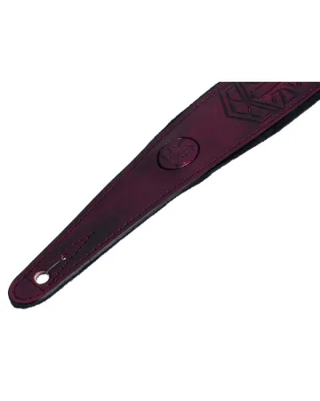 Minotaur Guitar Straps|Our Products|TRIBAL ENGRAVINGS III Guitar & Bass Bordeaux