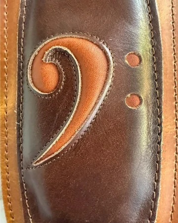 Minotaur Guitar Straps|Our Products|F CLEF Wide Bass Brown
