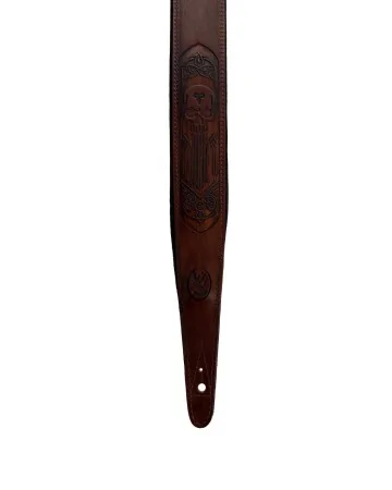 Minotaur Guitar Straps|Our Products|TRIBAL ENGRAVINGS I Guitar & Bass Brown