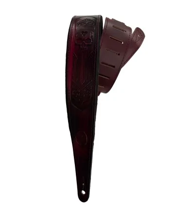 Minotaur Guitar Straps|Our Products|TRIBAL ENGRAVINGS I Guitar & Bass Bordeaux