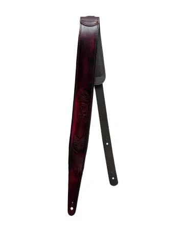 Minotaur Guitar Straps|Our Products|TRIBAL ENGRAVINGS I Guitar & Bass Bordeaux
