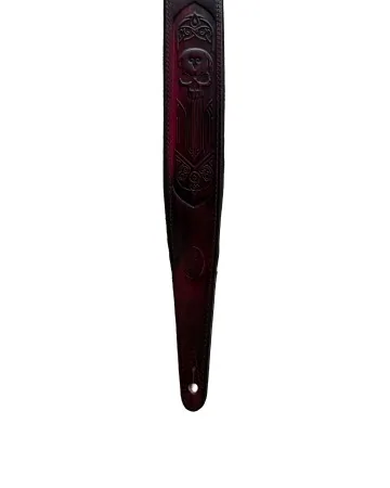 Minotaur Guitar Straps|Our Products|TRIBAL ENGRAVINGS I Guitar & Bass Bordeaux