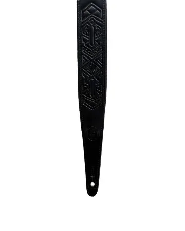 Minotaur Guitar Straps|Our Products|TRIBAL ENGRAVINGS III Guitar & Bass Black