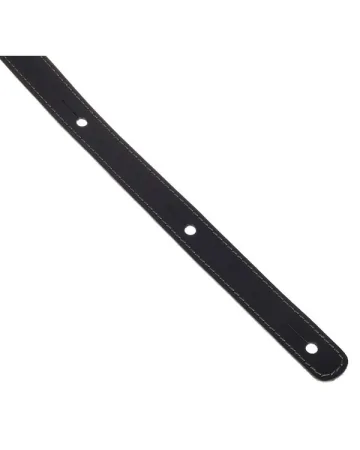 Minotaur Guitar Straps|Guitar & Bass Leather Straps|STUDS AND RIVETS TN-B7 Wide Black